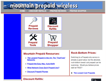 Tablet Screenshot of mountainprepaid.com